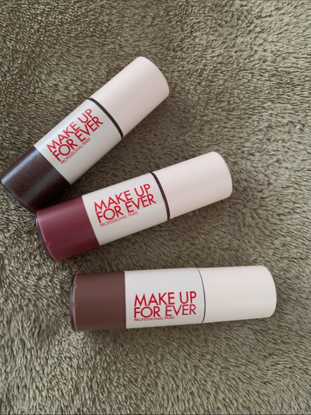 Makeup Forever Lipstick Trio, Berry & Warm Brown Shades